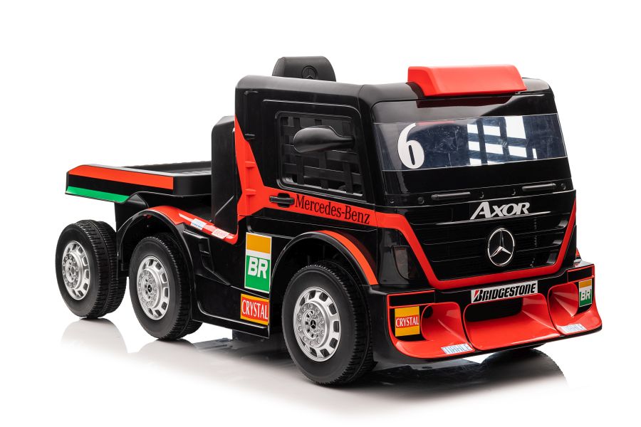 Elektro-LKW für Kinder - 8 km/h Mercedes XMX622B Kinder LKW mit Auflieger, Elektro Baustellenfahrzeug, Elektrokinderfahrzeug
