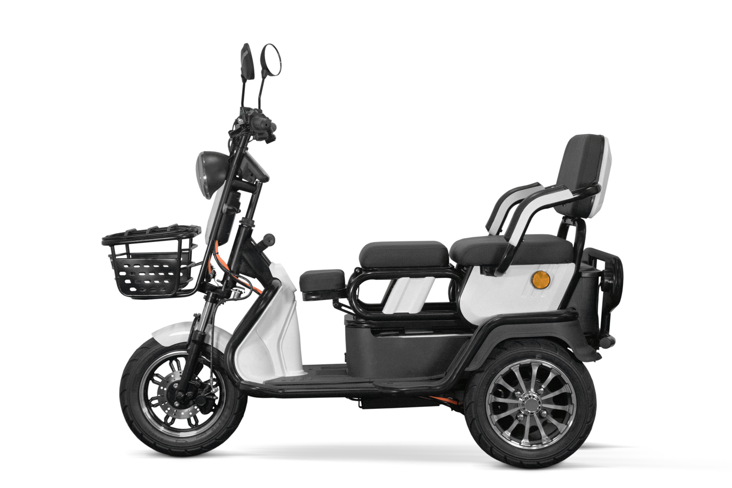Elektromobil Geco Senio CX2 800 Watt 60V, Dreirad mit 25km/h, Seniorenmobil als Zweisitzer, E-Dreirad