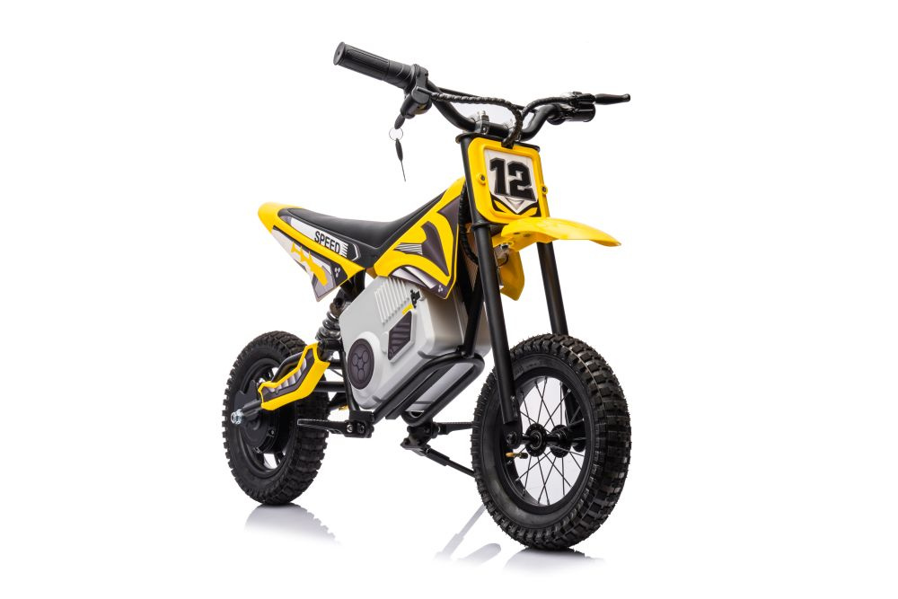 Kinder Dirtbike A9901, Kindermotorcross mit 350 Watt, Elektro-Motorcross bis 15 km/h, Kindermotorrad mit Radnabenmotor