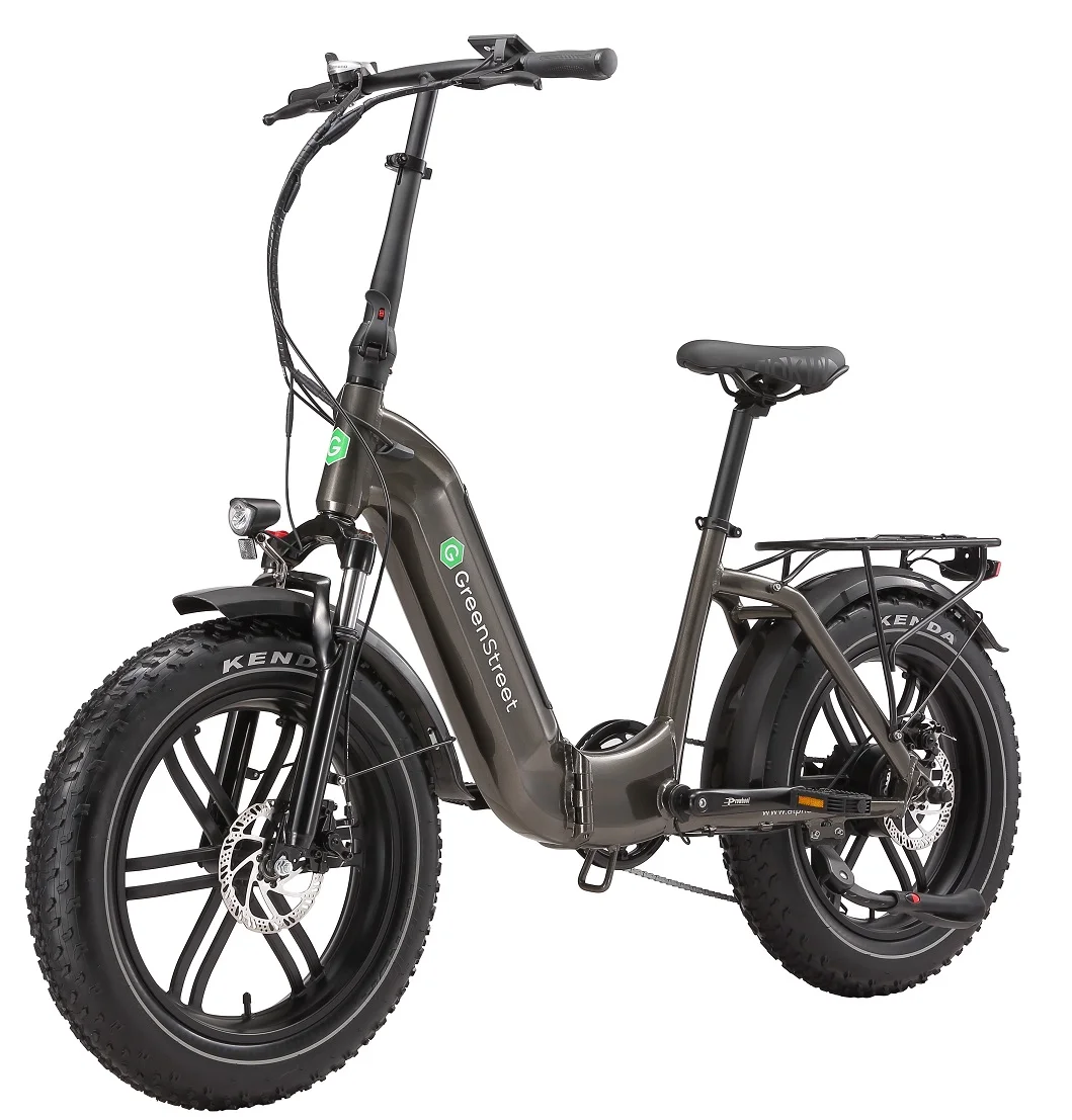 E-Bike Tiefeinsteiger Klapprad GS5 von GreenStreet, Ebike mit 250 Watt, Klappfahrrad mit tiefem Einstieg, Faltrad 20 Zoll
