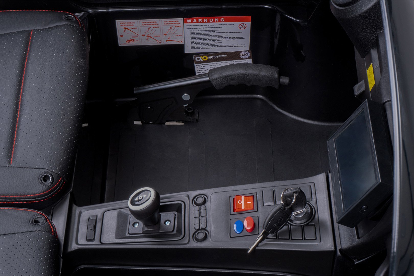 XXL Elektro-Kinderauto - 15 km/h Kinderfahrzeug Elektro YSA021A - Doppelsitzer 180 Watt