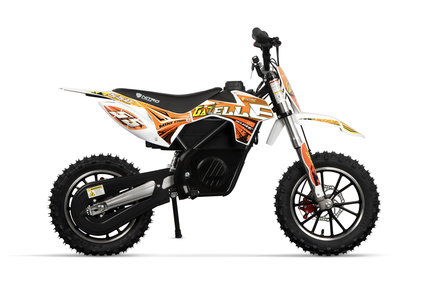 Kinder Elektrobike, Crossbike Nitro Motors Gazelle 550 Watt, 24V, DLX 10 Zoll, Elektro Dirtbike Deluxe für Kinder