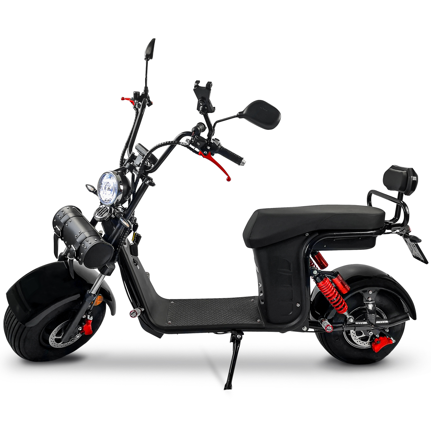 Rolektro E-Chopper, E-Cruiser 45 Lithium, Schwarz, Elektro-Chopper 1500 Watt, Elektro-Roller