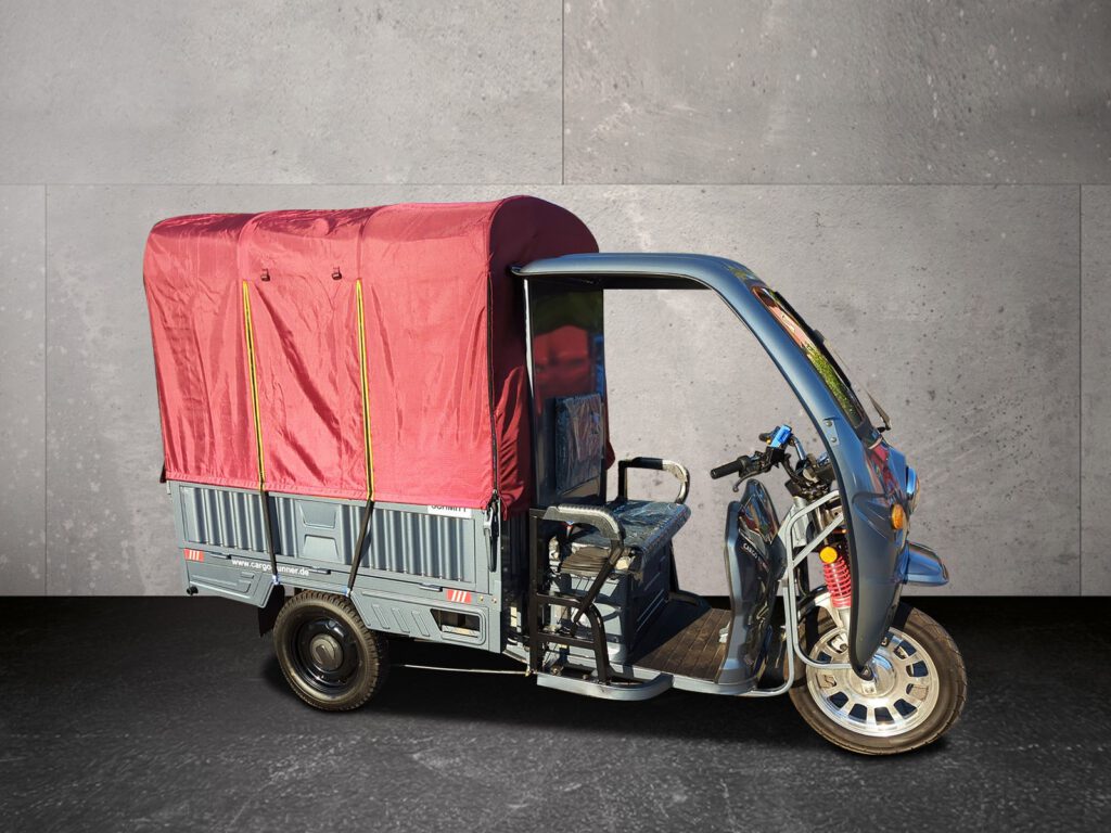 Elektro-Pritsche Cargo Runner BIG - optional mit Plane - Transportfahrzeug, Lastenfahrzeug, Elektro-Kipper