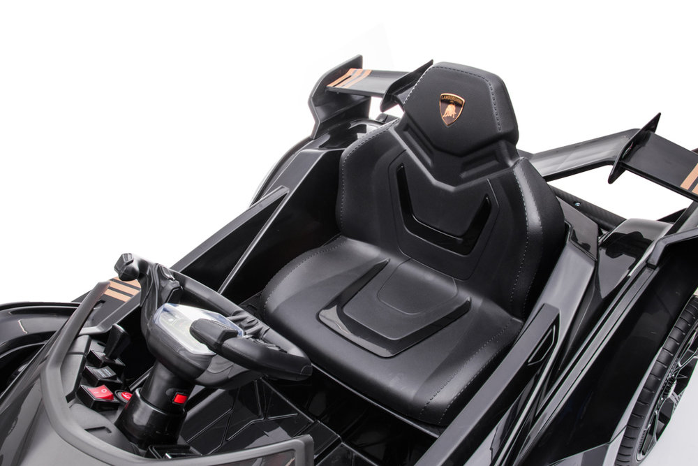 Elektroauto für Kinder, Lamborghini GT HL528 Schwarz, Kinderfahrzeug zum selbst Fahren