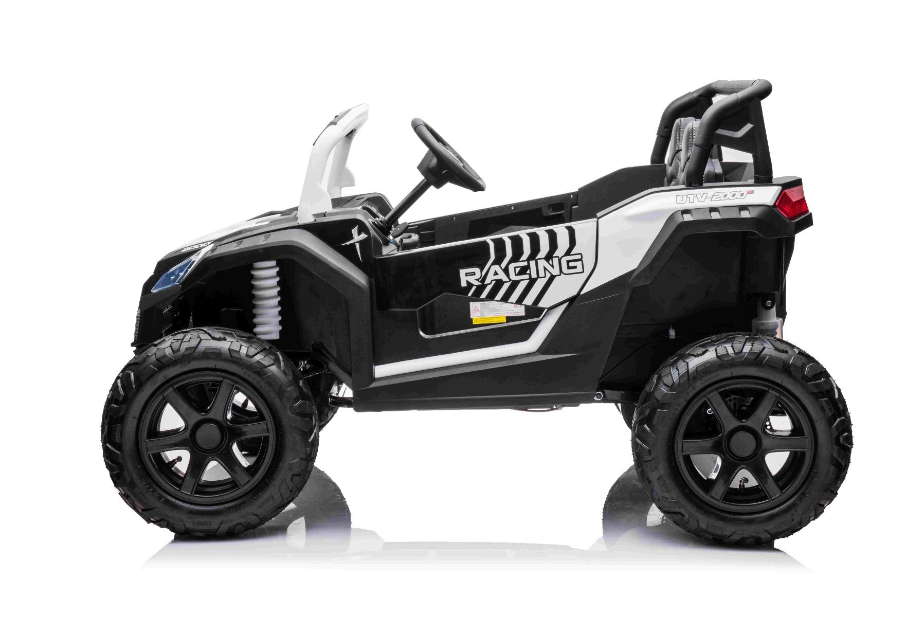 Großes Kinder Elektroauto - 15 km/h, 2-Sitzer Elektro-Buggy UTV XXL Elektrofahrzeug mit Lithiumakku und Differential Motor