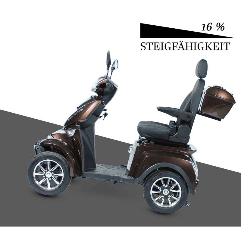 Elektromobil 4 Räder ECO ENGEL 530, 4-Rad Roller für Senioren, 25 km/h, 1000 Watt, Elektro-Seniorenfahrzeug