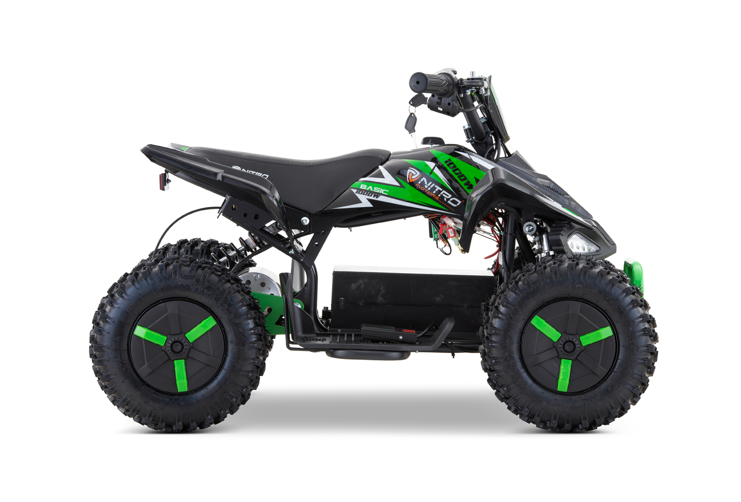 NITRO MOTORS 1000W Eco mini Kinder Quad Python Snowy-Profil L Sport 6 Zoll Elektro Kinderquad
