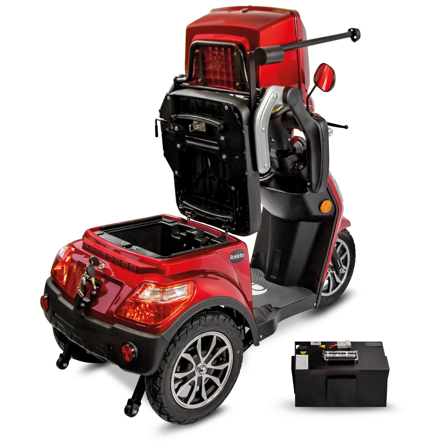 Rolektro E-Trike 25 V.3 Lithium - 3 Rad Elektro Seniorenmobil bis 25 km/h in 3 Farben