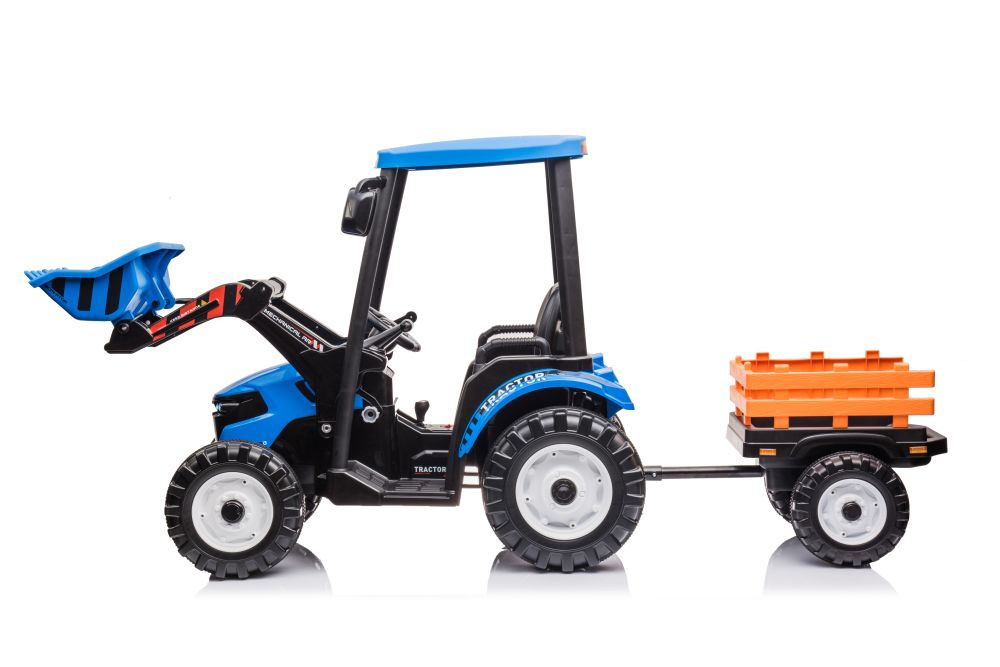 Kindertraktor - elektrischer Traktor Hercules mit Dach, Anhänger und Schaufel, 2 x 45 Watt - 6 km/h