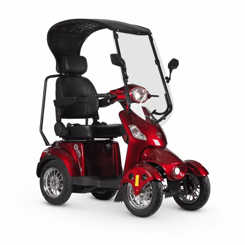 Vierrad Elektro Seniorenfahrzeug, Elektromobil für Senioren, Seniorenmobil Life4 mit Dach, Elektroroler auf 4 Rädern