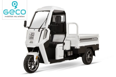 Elektroauto GECO Truck gXP V9 Pickup Pritsche, Elektro Lieferfahrzeug, E-Auto-Transporter