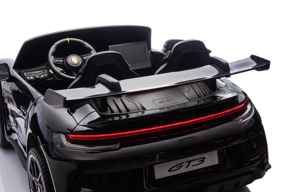 Kinderfahrzeug Porsche Spyder 911 GT3 2 Sitzer, 2 starke Elektromotoren bis 8 km/h