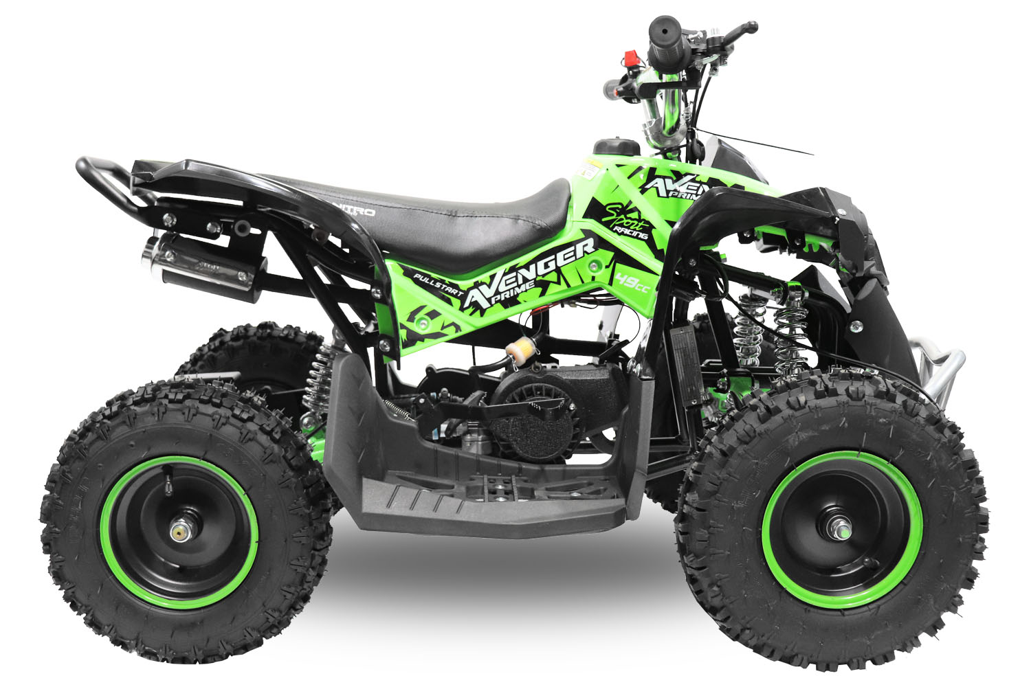 NITRO MOTORS 49cc mini Kinder Quad Avenger PRM 6 Zoll, Atv Kinderquad Benzinquad