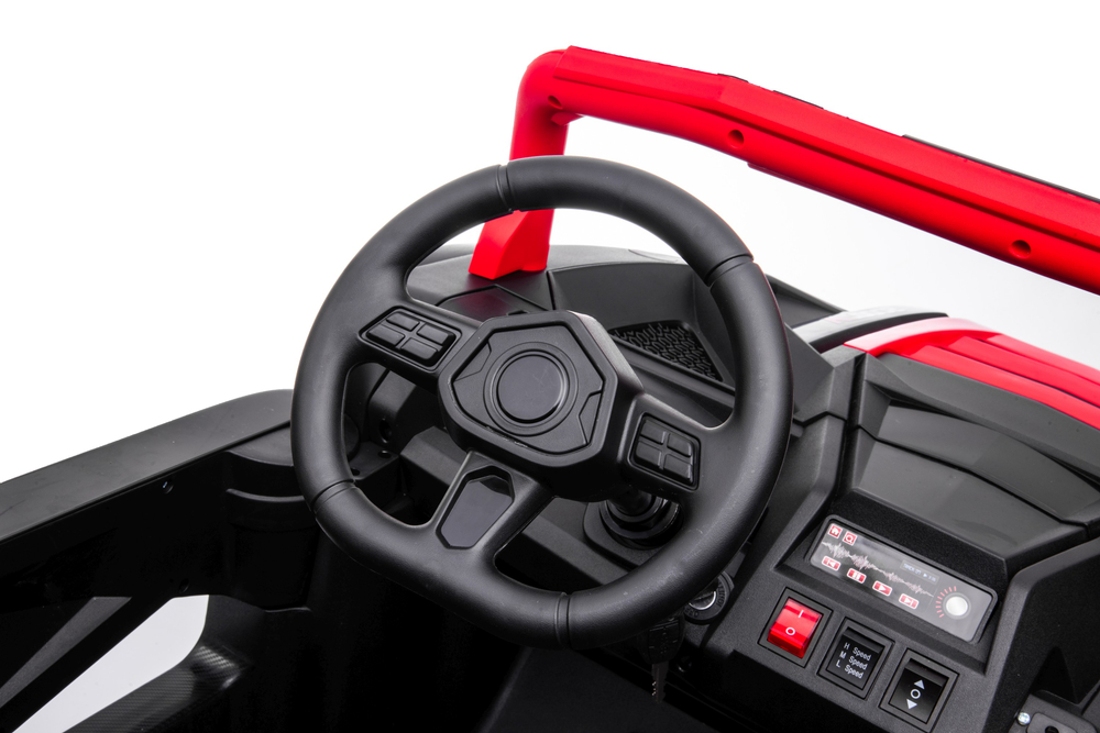 XXL Kinderfahrzeug - 15 km/h, Elektro Kinder Buggy STRONG, Elektrobuggy für 2 Kinder - 180W