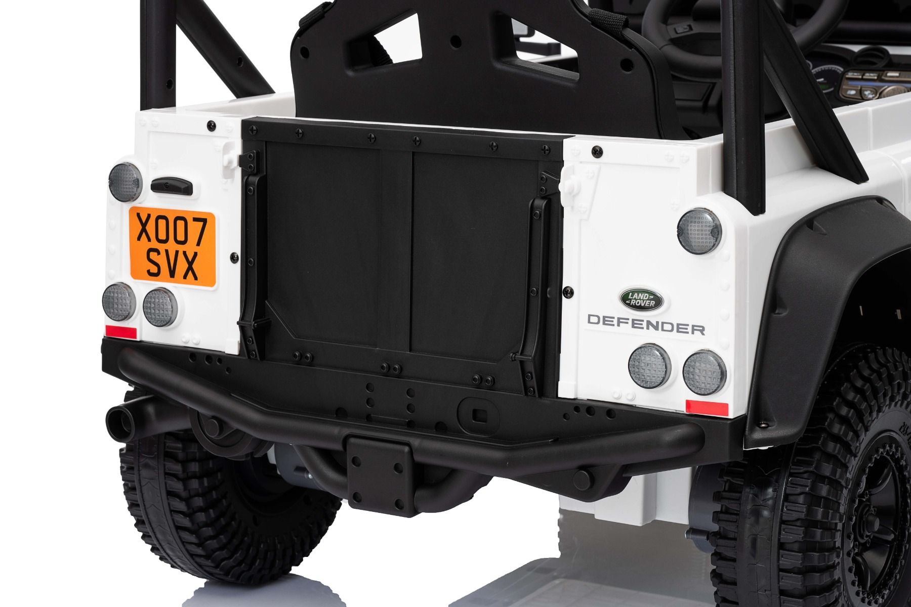 Kinderauto Land Rover Defender 110 SVX 4x4 Allrad, Jeep mit Lithumakku - 4x25 Watt, Elektroauto für Kinder