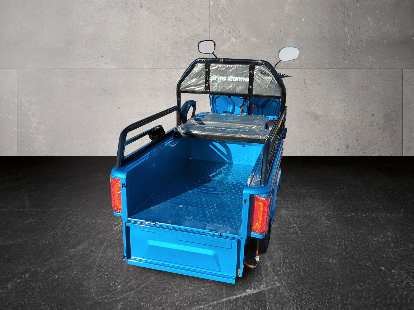 Elektro-Pritsche Cargo Runner Compakt 25 km/h - Elektrischer Kipper - Transportfahrzeug, Lastenfahrzeug, Elektro Pritschenwagen