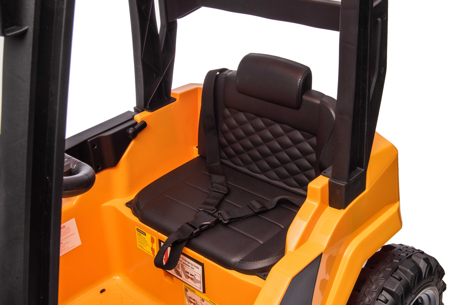 Elektro Kinderfahrzeug - Elektrogabelstapler JCB Forklift, Gabelstapler für Kinder, Elektro-Einsatzfahrzeug zum selbst Fahren