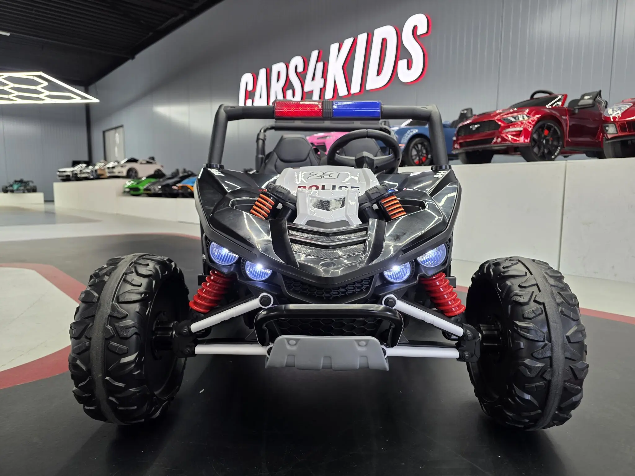 Kinderbuggy Elektrobuggy Polizei Patrol mit 2x200 Watt - Kinderauto bis 8 km/h - Polizeiauto