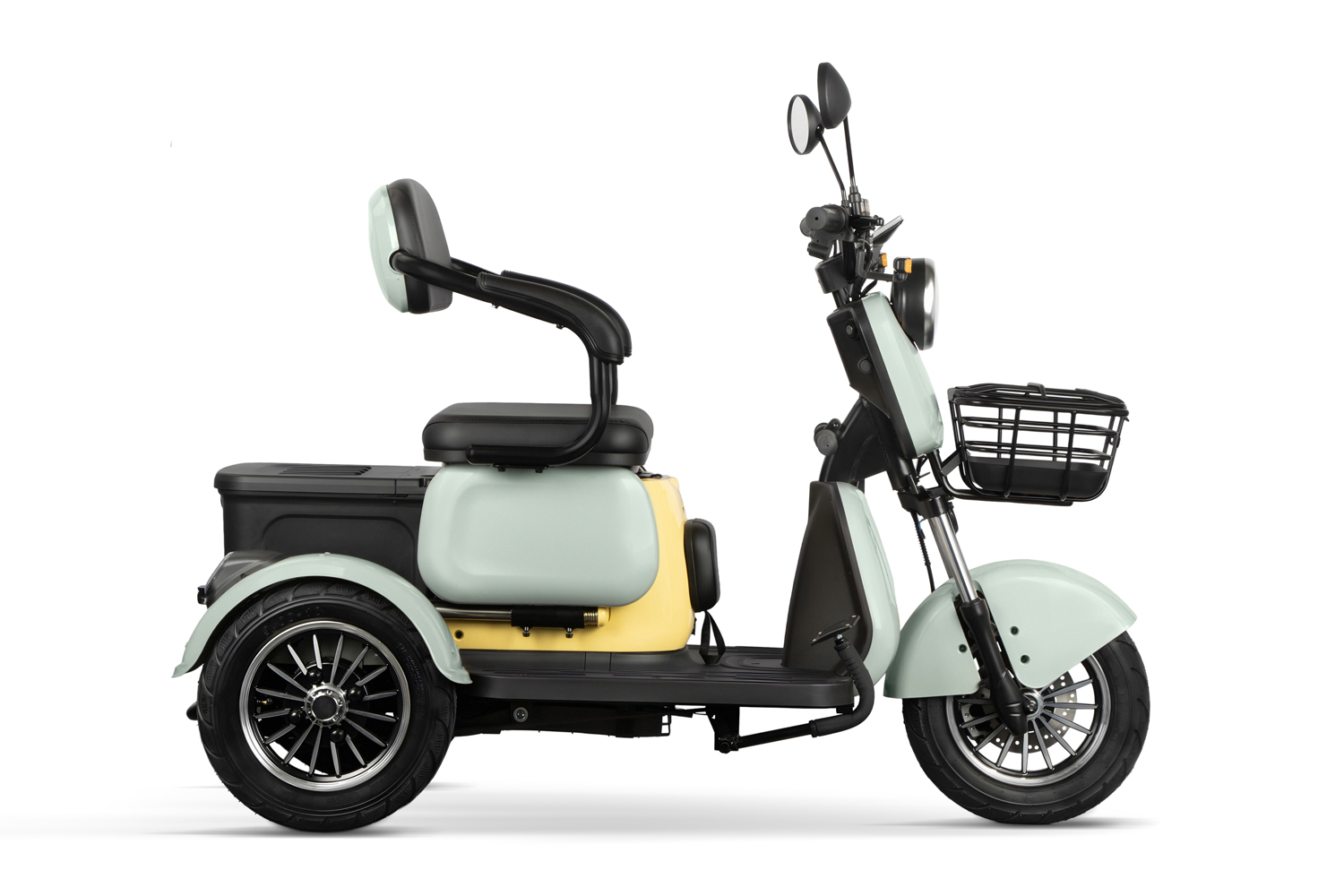 Elektromobil Geco Senio CX2 R110 1000 Watt 60V, Dreirad mit 25 km/h, Seniorenmobil als Zweisitzer, E-Dreirad