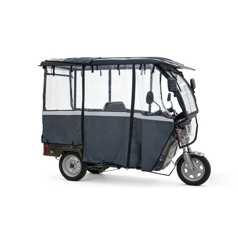Elektrokipper mit Dach Rhino 25/45 km/h Transportfahrzeug mit 2540 Watt, Lastenfahrzeug, E-Kipper, E-Trike mit Ladefläche