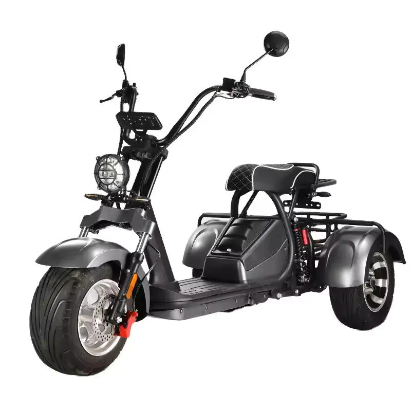 E-Trike HM3, 3 Räder Elektro-Roller, 2000 Watt, Elektro-Trike mit Straßenzulassung, Dreirad-Roller Reichweite 80 km