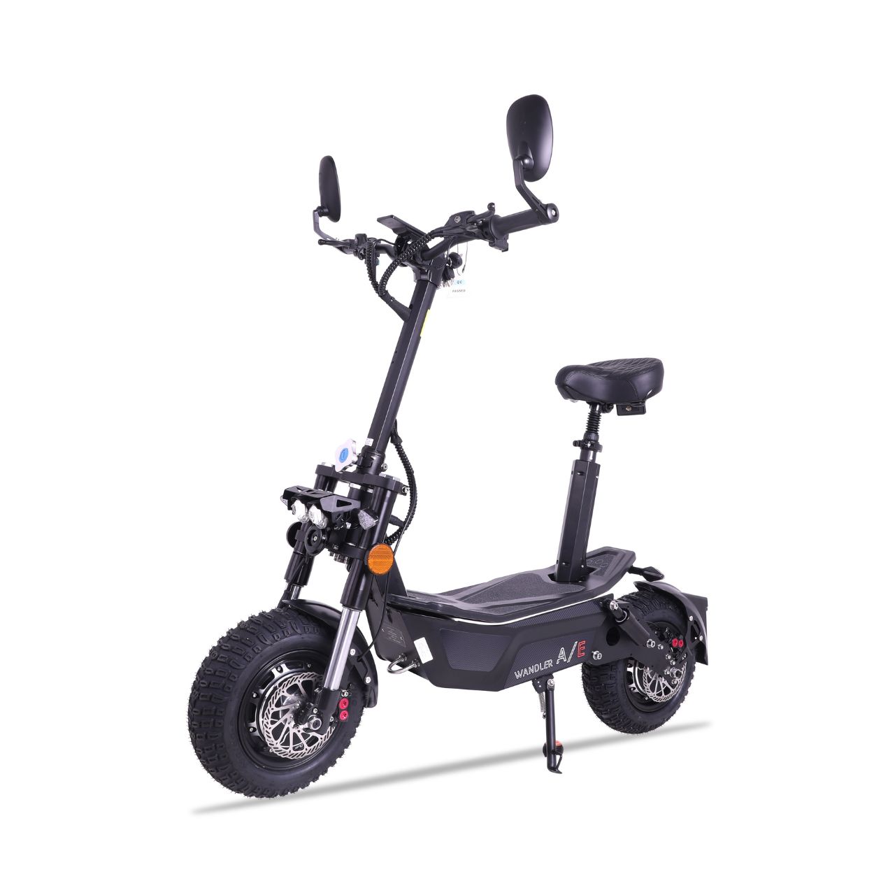 Designed in Germany! E-Scooter Wandler A/E - Elektroscooter 45 km/h, Elektroroller 2x1500 Watt Allrad