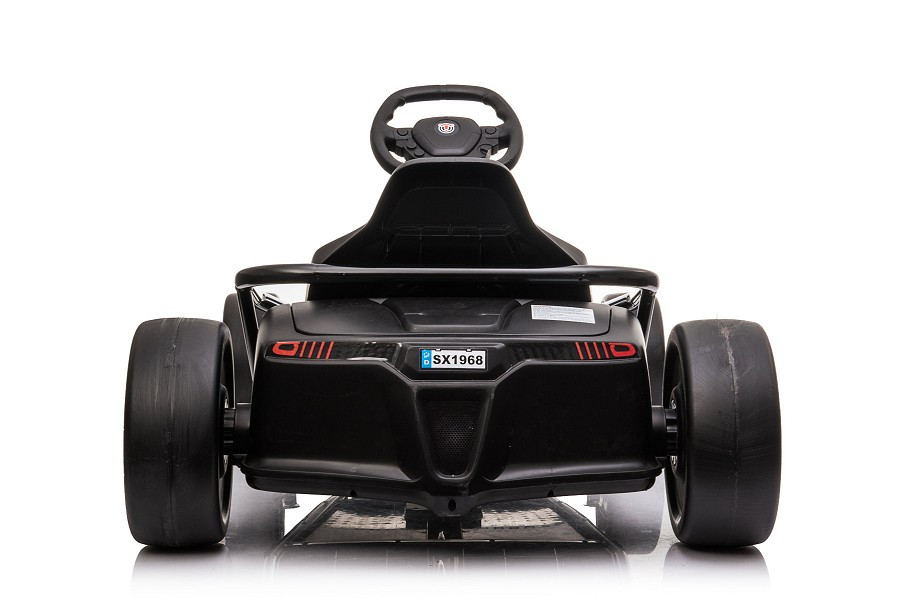 Kinder Elektroauto - 10 km/h "E-Go-Kart", Driftfunktion, 2 Motoren, Elektro Go-Kart für Kinder ab 170cm