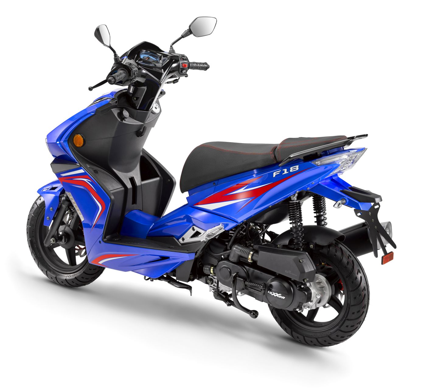 LuXXon F18 Benzin Motorroller 45 km/h, 49-cm³-Motor, 2,1 kW/2,9 PS, 1 Zylinder, 4-Takt