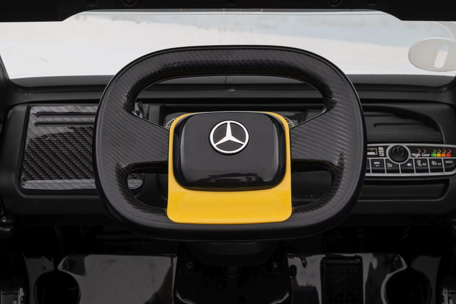 Elektro-LKW für Kinder - 8 km/h Mercedes XMX622B Kinder LKW mit Auflieger, Elektro Baustellenfahrzeug, Elektrokinderfahrzeug