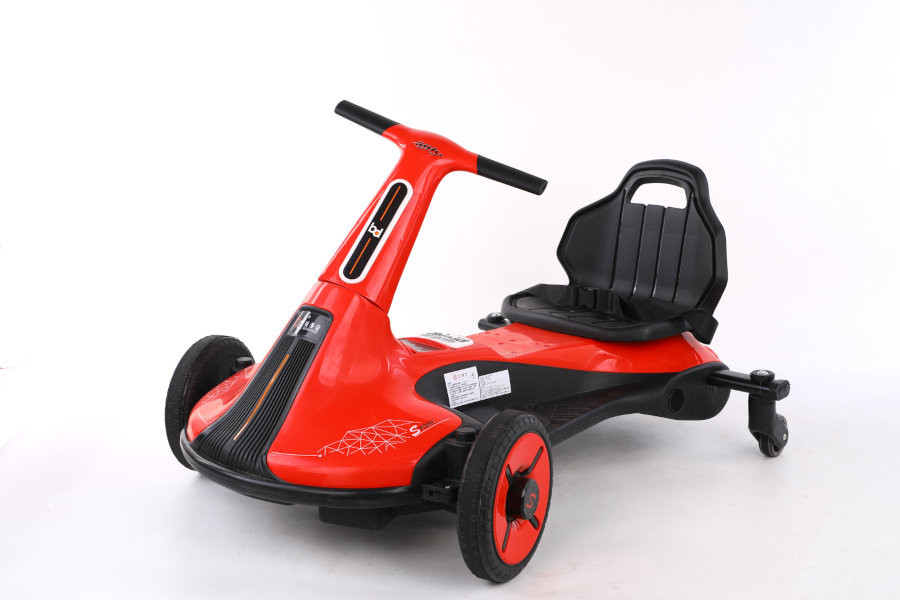 Kinder Elektroauto "Drift-Cart" mit 12V - 2x45W Motoren mit Musik - Elektro Go-Kart für Kinder