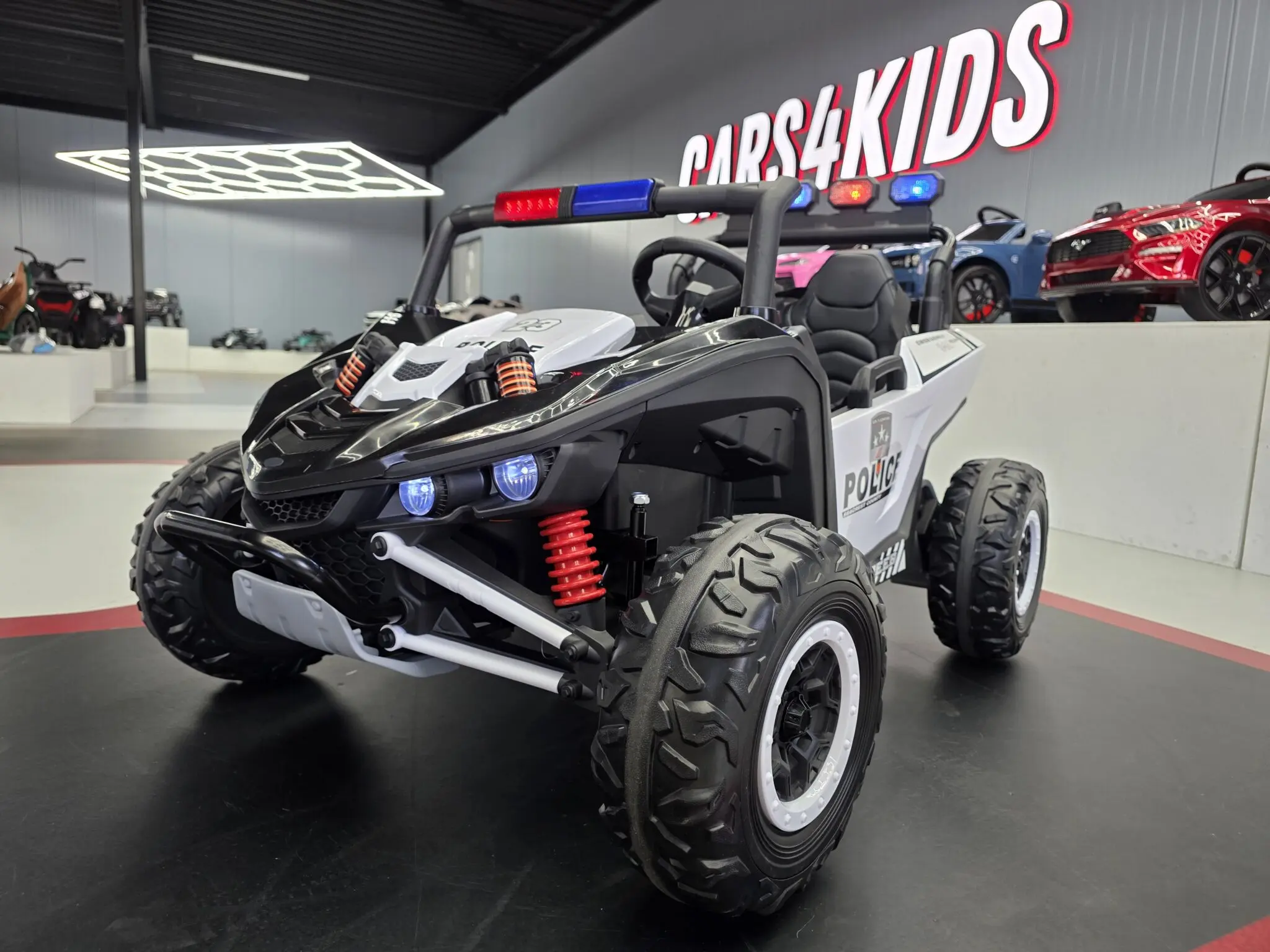 Kinderbuggy Elektrobuggy Polizei Patrol mit 2x200 Watt - Kinderauto bis 8 km/h - Polizeiauto