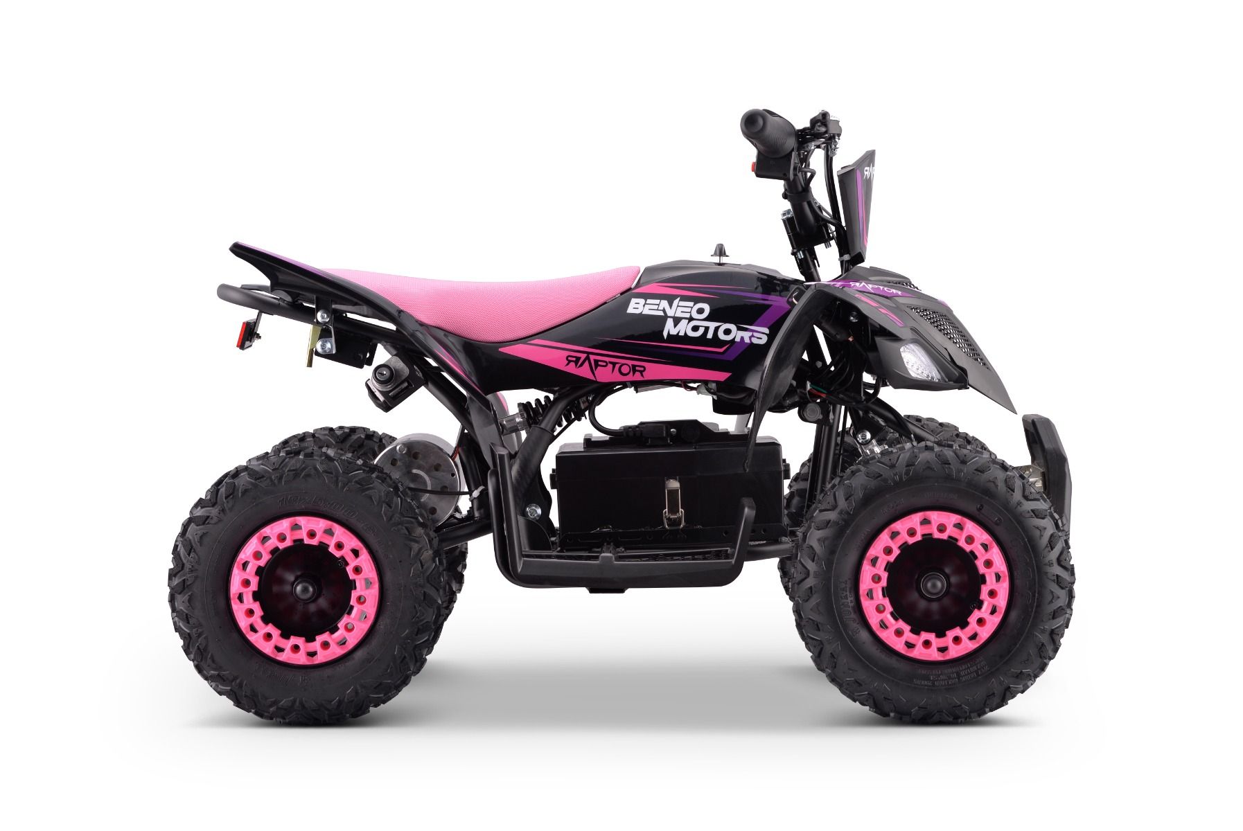 ATV Elektro Mini-Quad für Kinder, Beneo Motors Raptor, Elektro Kinderquad 800 Watt, 22 km/h