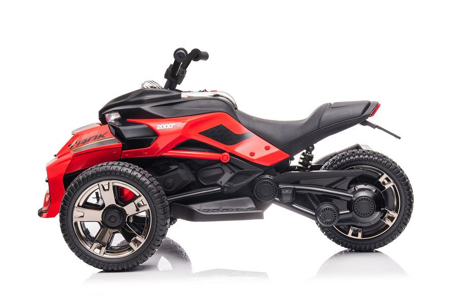 Elektro Kinder Motorrad Trike Dreirad Sport - E-Trike - Elektro-Motorrad mit 3 Rädern für Kinder, Kindermotorrad 2 Räder vorn, 1 Rad hinten