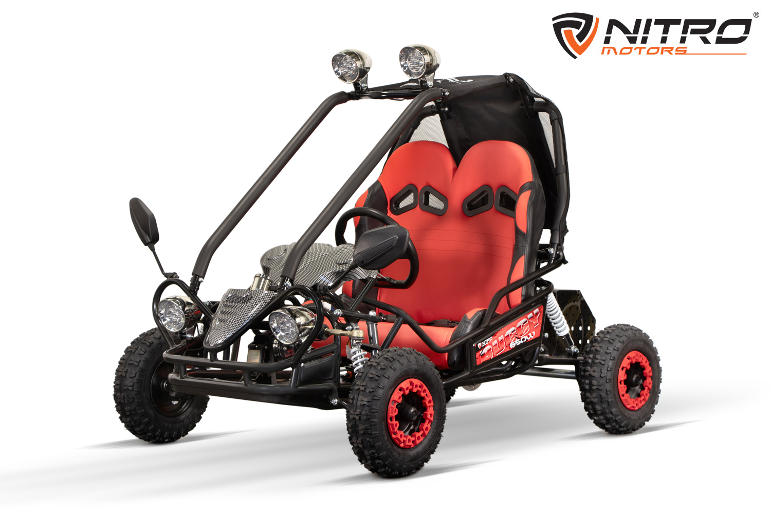 NITRO MOTORS 650 Watt Eco mini Kinder Buggy Gokart Hunt 6 - 2 Sitzer Strandbuggy