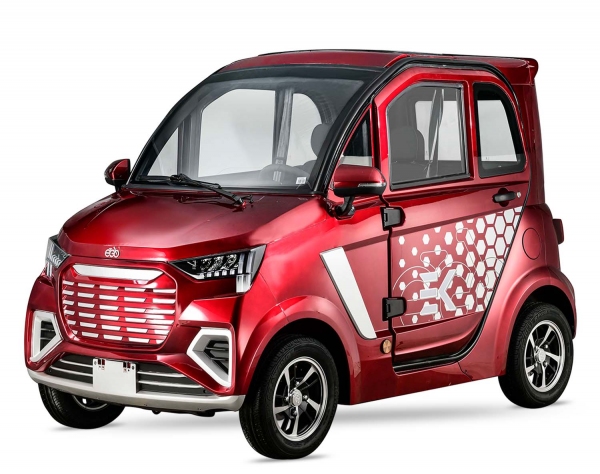 EEC Elektroauto E-GO! eK4, E-Auto für Senioren, 4kW Gleichstrommotor, herausnehmbarer Akku, Straßenzulassung 45km/h