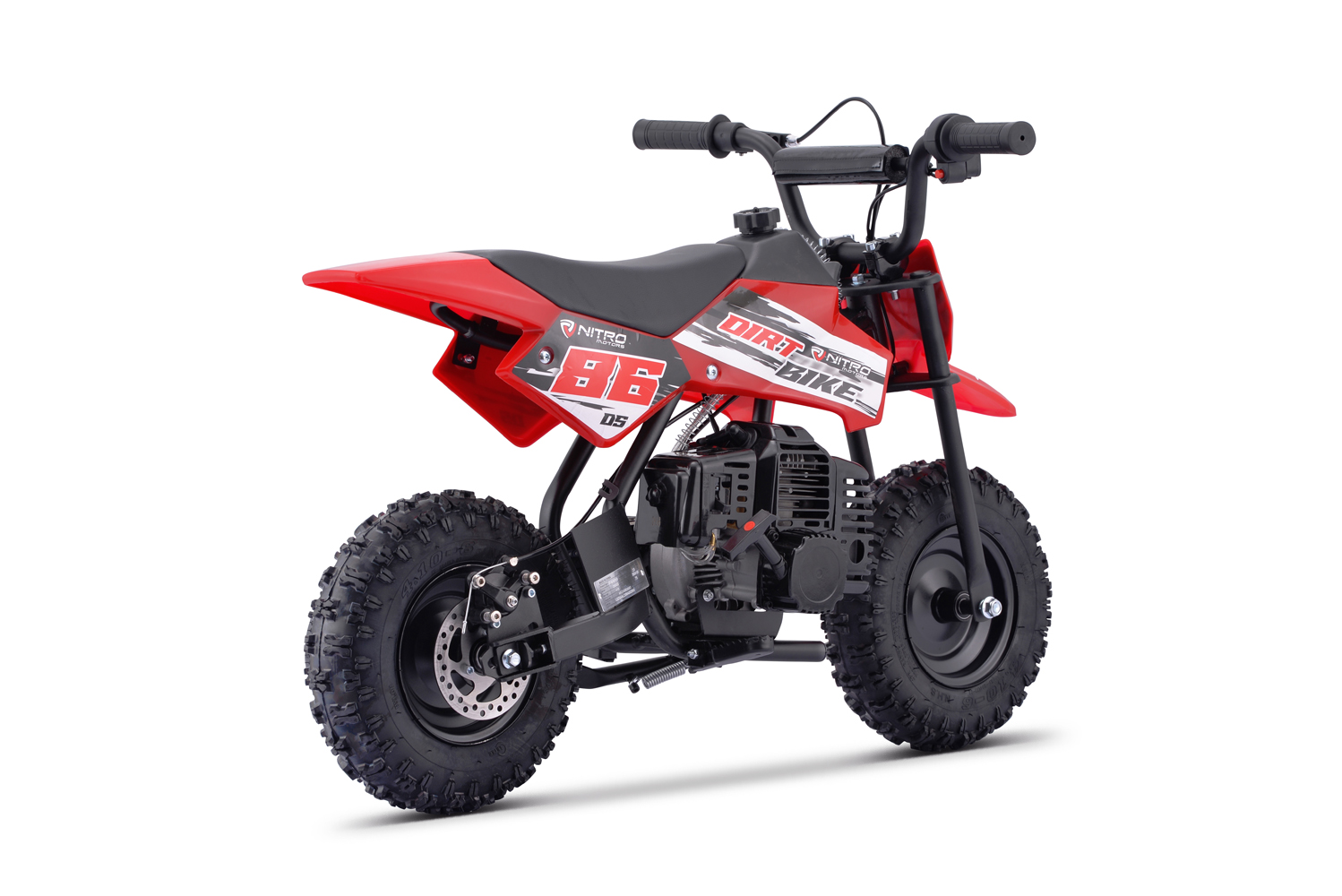 NITRO MOTORS 49cc mini Kinder Dirtbike DS86 Sport 6 Zoll, Kinder Benzin-Motorrad, Kinder Crossbike
