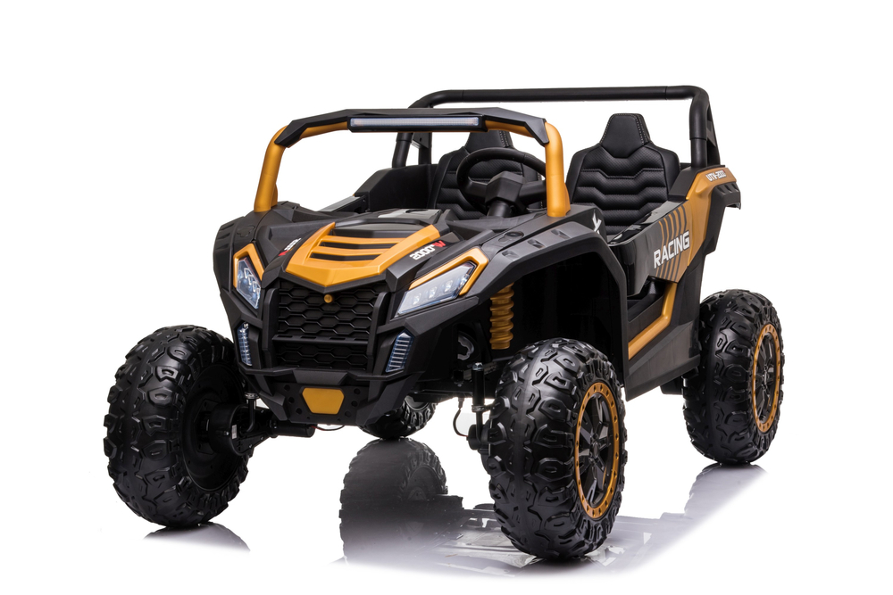 XXL Kinderfahrzeug - 9 km/h Elektro-Kinderquad, Elektro-Kinder-Buggy für 2 Kinder 2x200 Watt