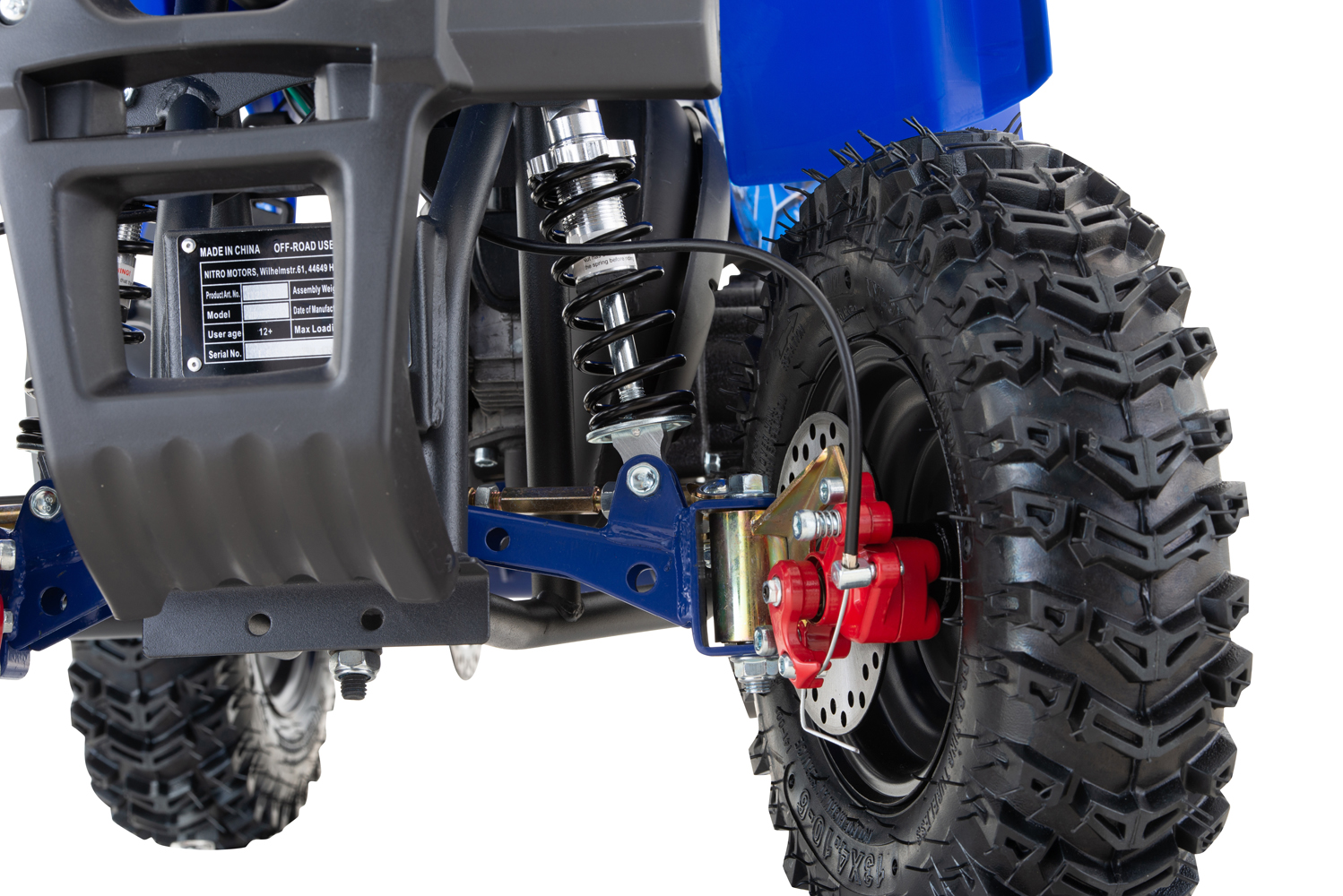NITRO MOTORS 49cc mini Kinder Quad Dusty Snowy-Profile L Sport 6 Zoll, Miniquad, Kinderquad