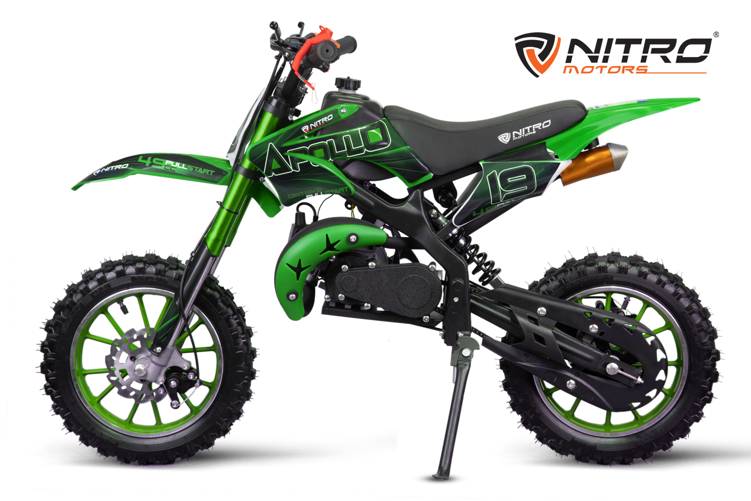 NITRO MOTORS 49cc mini Kinder Dirtbike Apollo Fun 10 Zoll, Kinder Motorcross Bike, Crossbike