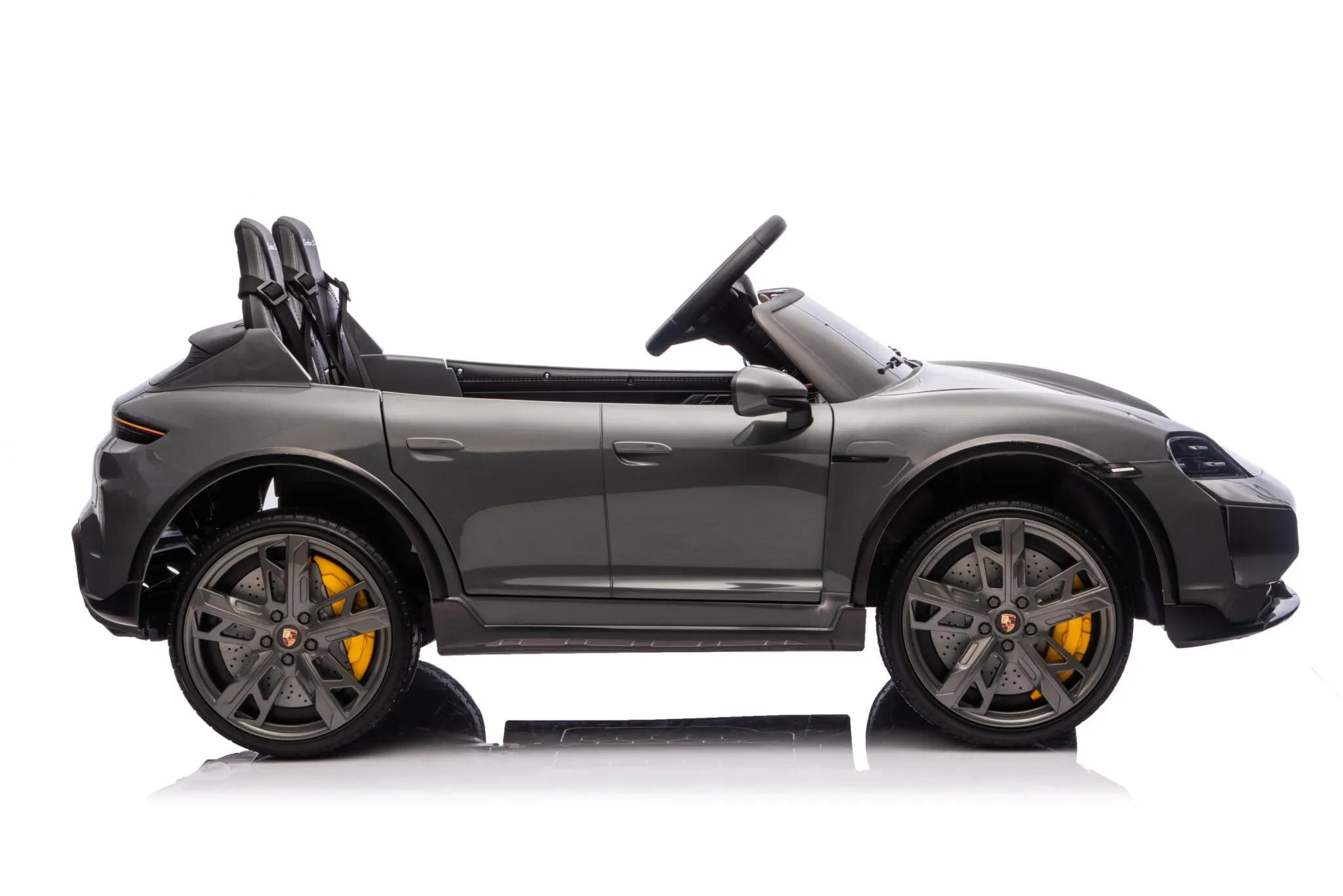 Kinder Elektrofahrzeug Porsche Taycan - Zweisitzer mit 2x90 Watt, Elektro Kinderauto