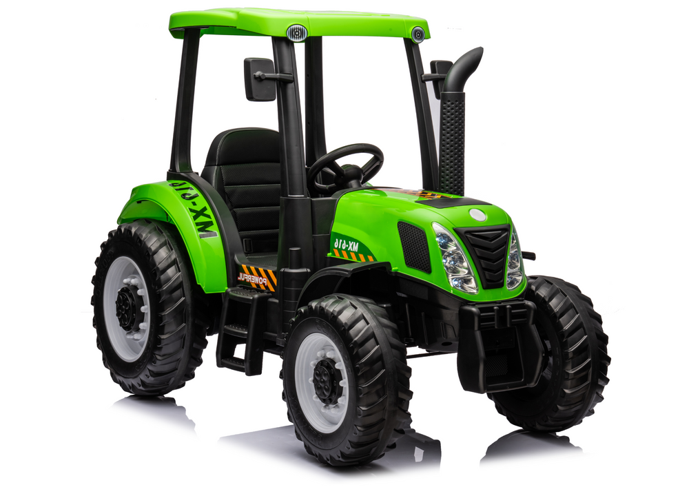 Kinderauto Elektrotraktor A011 mit 2x200 Watt, Kindertraktor mit Dach bis zu 10 km/h, elektrischer Traktor