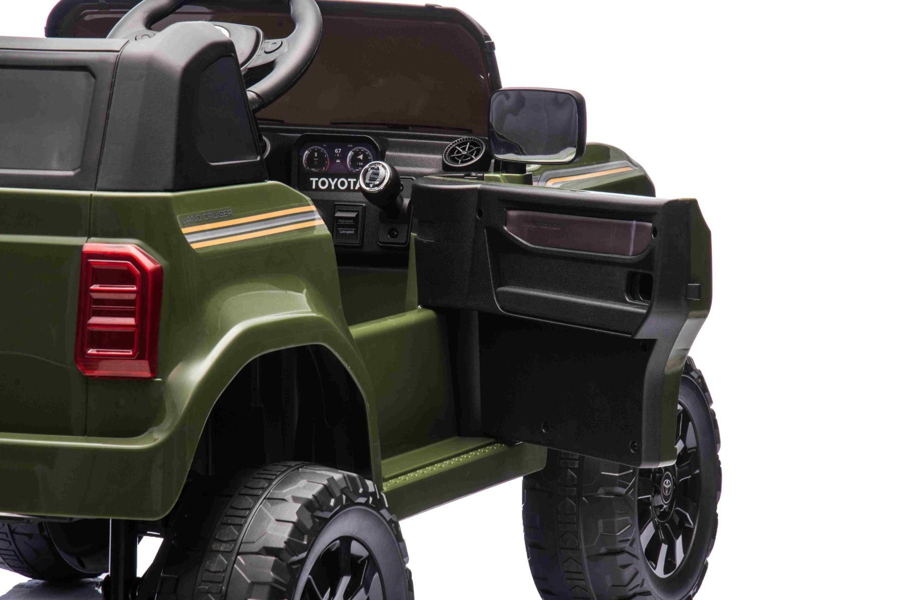 Kinder-Elektroauto Toyota Landcruiser mit 2x25W und Lithiumakku, Elektro Kinderfahrzeug, Elektrofahrzeug für Kinder breiter Sitz
