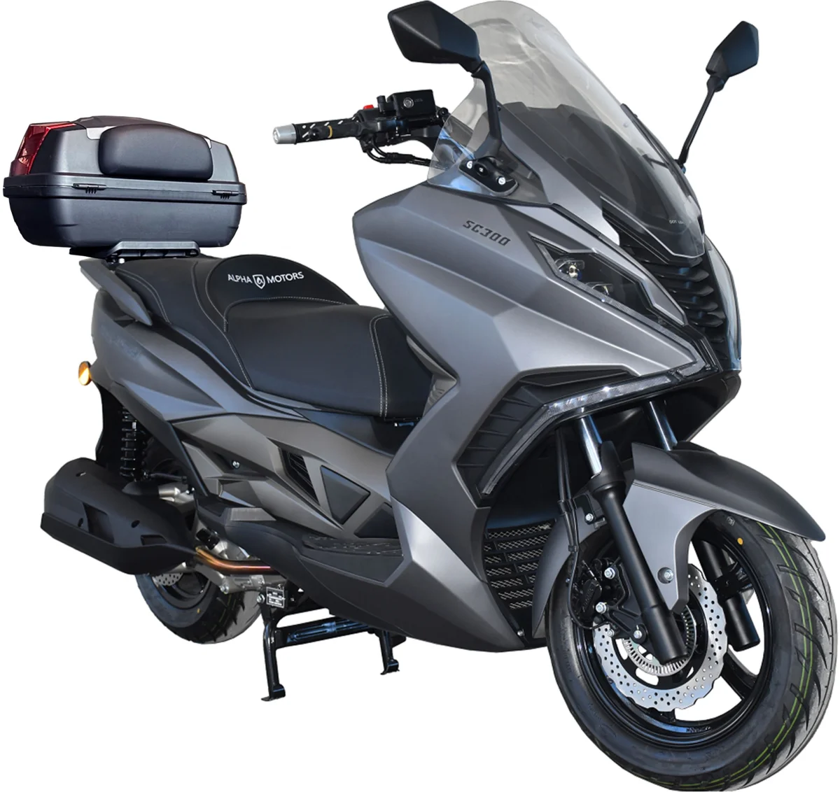 Motorroller Sport Cruiser 22 inkl. Topcase, 125 ccm 11 PS, 2-Rad Benzin Roller 95km/h, Benzin Motorrad EURO 5