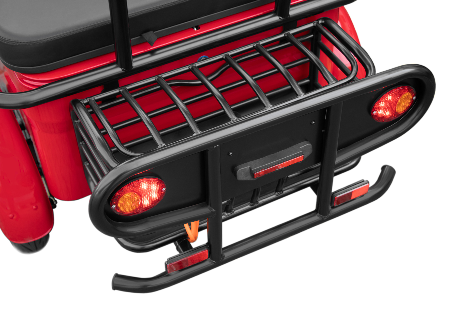 Elektromobil E-GO! City AX3 2100 Watt 72V, Dreirad mit 25km/h, Seniorenmobil als Zweisitzer und Dach