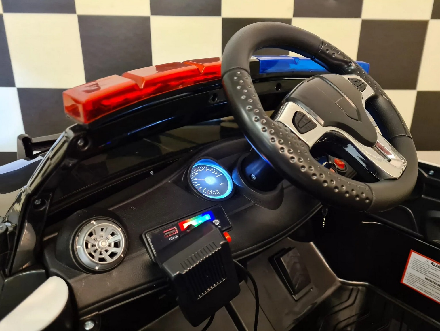 Elektro Kinderauto Polizei America - Elektrokinderfahrzeug Polizeiauto für Kinder
