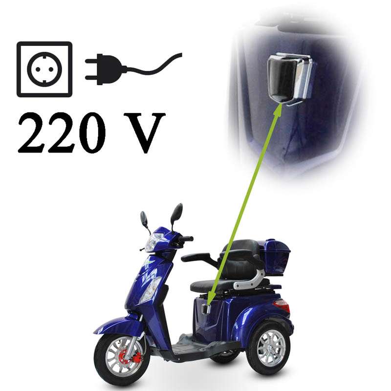 Elektro 3 Rad Roller Eco Engel 500, Seniorenroller, Elektromobil mit 1000 Watt und 25 km/h
