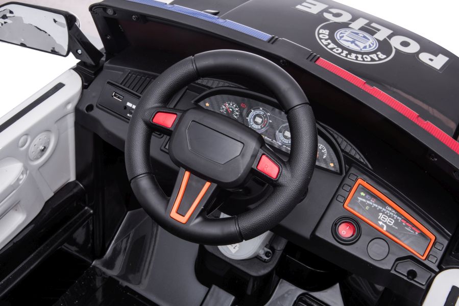 Polizei Elektroauto für Kinder BBH-021 Doppelsitzer - elektrisches Auto