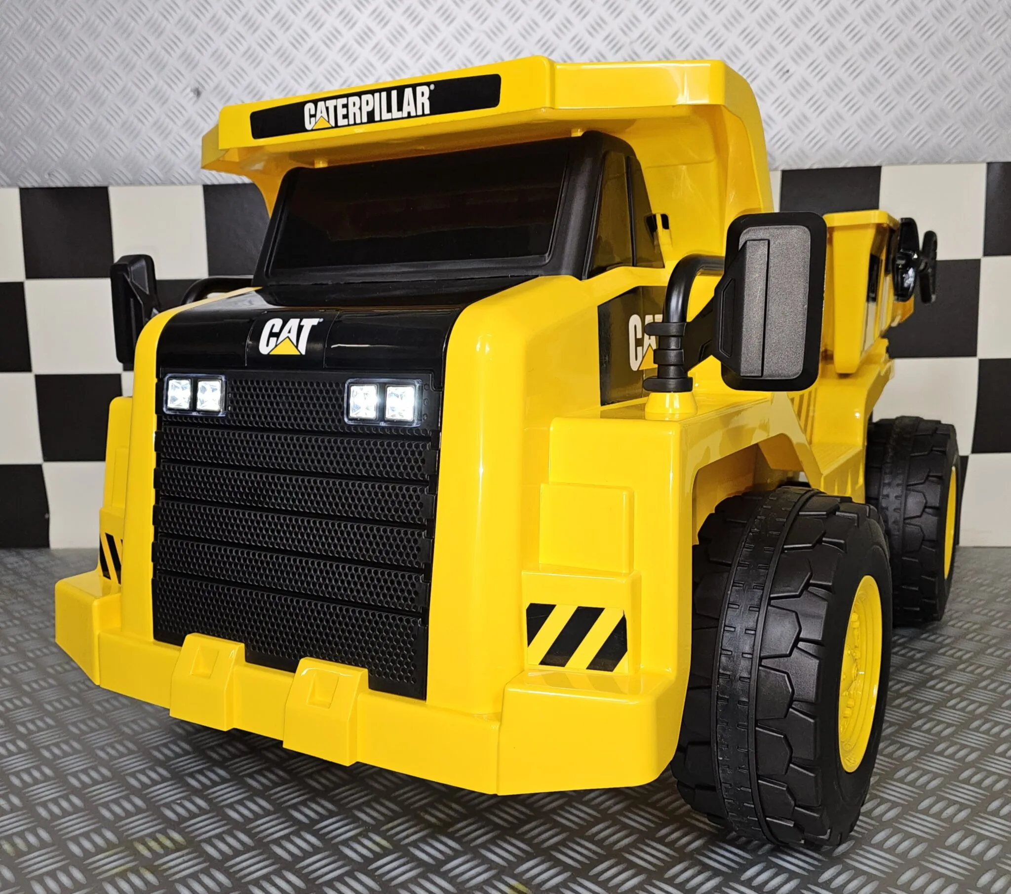 Kinderfahrzeug Baustellenfahrzeug CAT Dump Truck, Elektro-Kipper für Kinder, Elektro Kindertruck