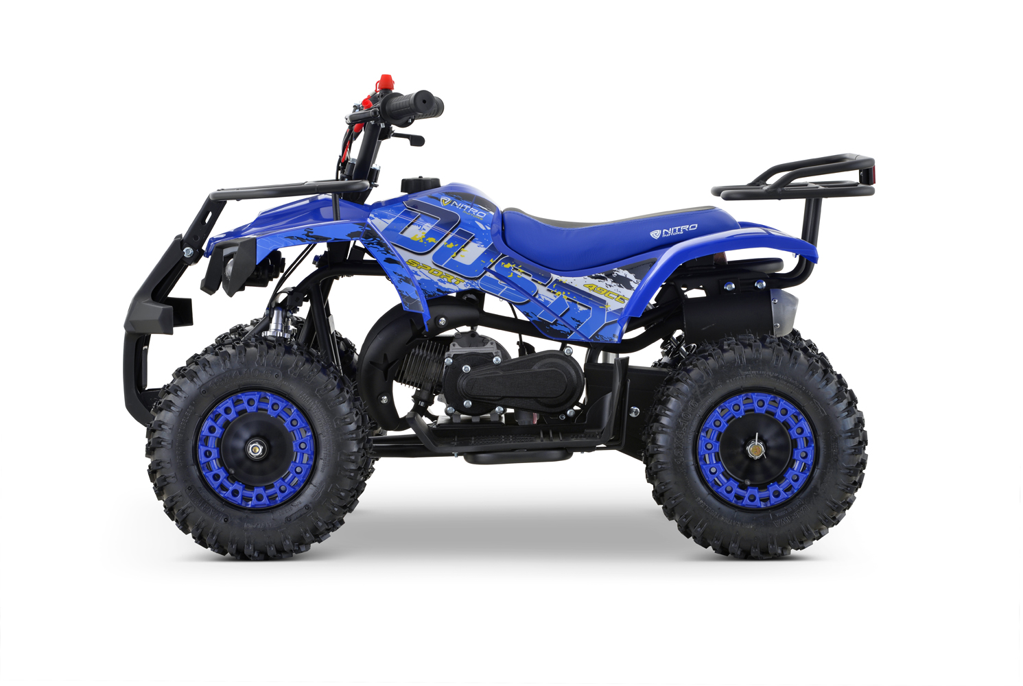 NITRO MOTORS 49cc mini Kinder Quad Dusty Snowy-Profile L Sport 6 Zoll, Miniquad, Kinderquad